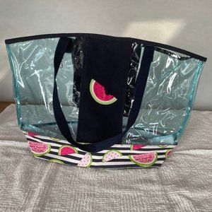 Large Clear Tote - Watermelon personalization